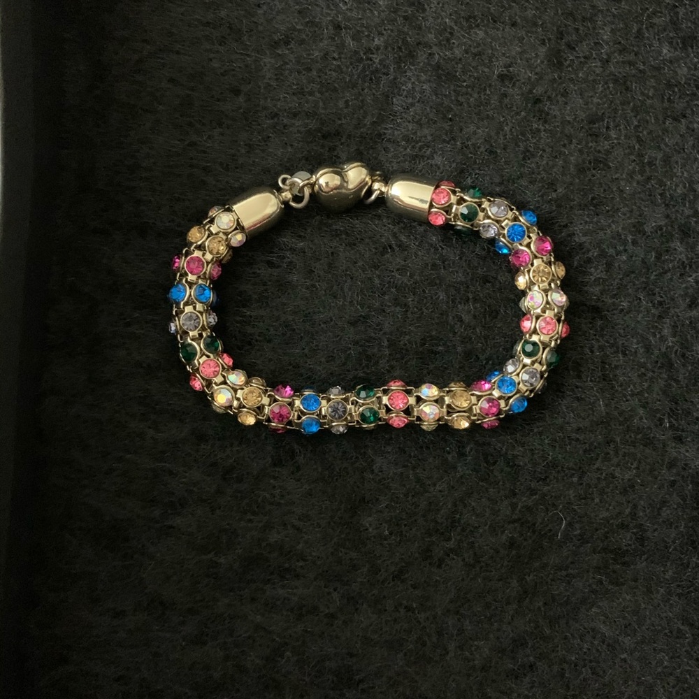 Betsey Johnson Rainbow Mesh Bracelet